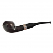 Курительная трубка Peterson Junior Heritage Silver Mounted Bent Buldog (без фильтра)