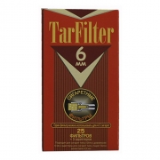 Мундштук - фильтр TarFilter - 6 мм слим (25 шт.+5 адаптеров)